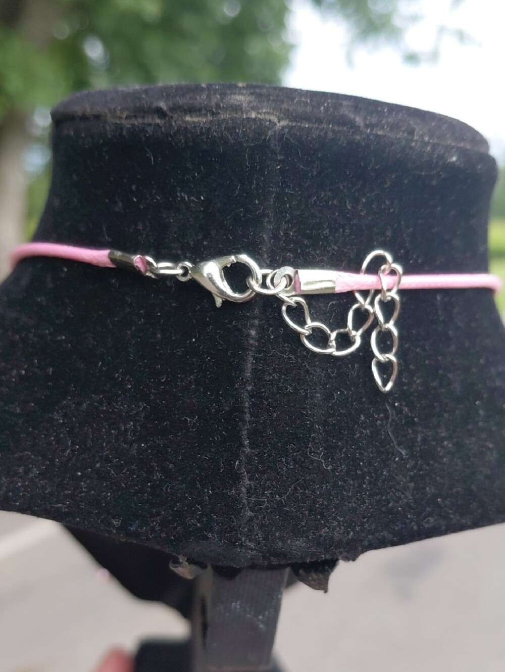 Handcrafted Beaded Spiderweb Necklace - Picture 3 of 3